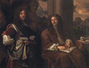 Sir Peter Lely Self-Portrait with Hugh May oil on canvas